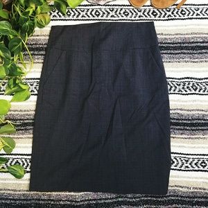 Textured Dark Grey Banana Republic Skirt